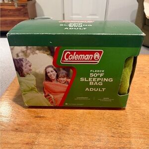 Coleman Green Fleece 50°F Adult Sleeping Bag